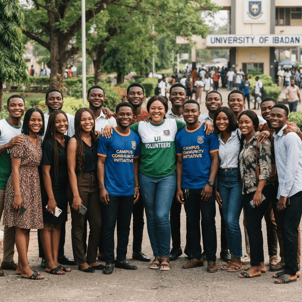 ACFBI team and volunteers gathered together on campus